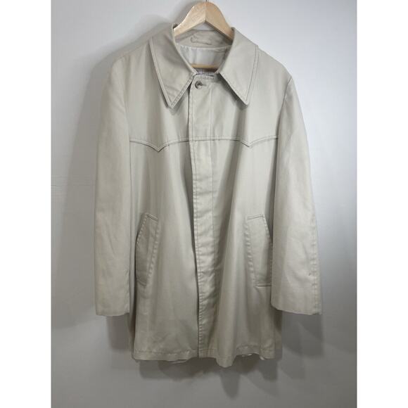 Vintage London‎ Fog Maincoats Men’s Trench coat MADE IN USA Sz 44 Long - Picture 4 of 12